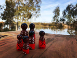 7. Aboriginal Peg Dolls - Red