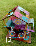 Aboriginal Doll House - Assorted Designs + FREE dolls